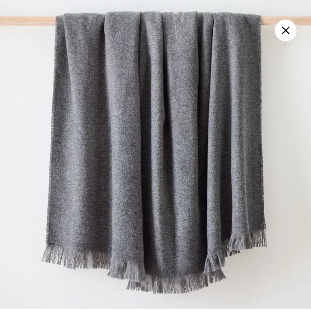 West Elm Brushed Woven Throw